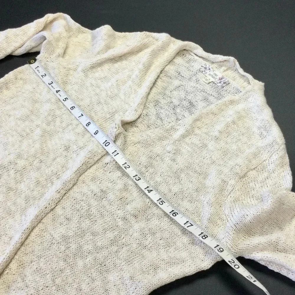 Women's Pink‎ Republic long sleeve faux wrap Sweater L Beige